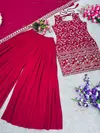 Sr 1599 Faux Georgette Party Wear Sharara Readymade Suit